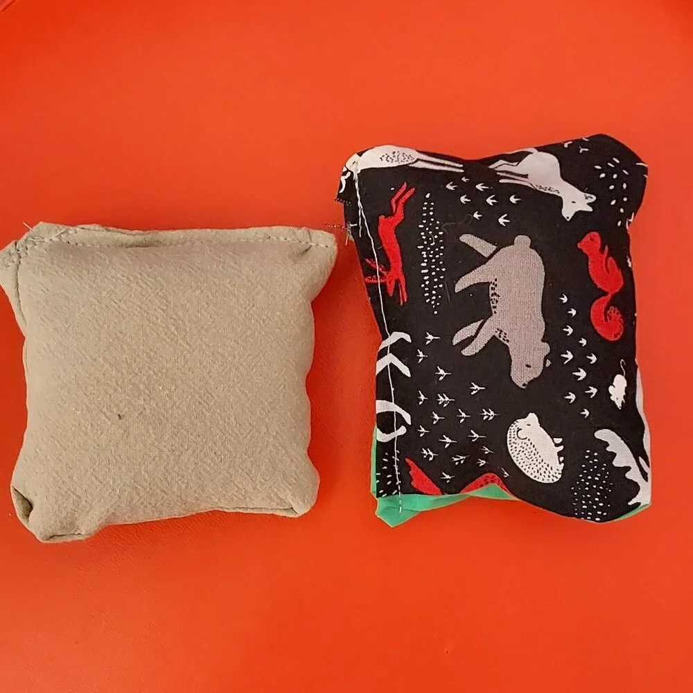 Set of Two Catnip Pillow Cat Toys